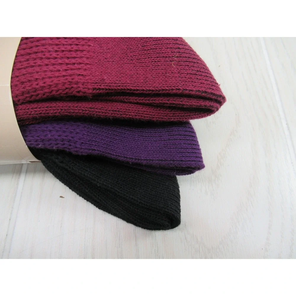 Woodland Creek 3 pack Thermal Socks Woman's purple black